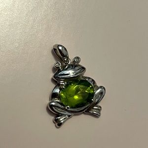 Emerald Frog Charm